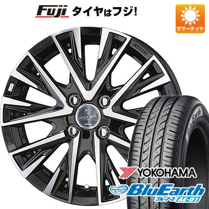 【新品 軽自動車】 夏タイヤ ホイール4本セット 145/80R13 ヨコハマ ブルーアース AE-01 共豊 スマック レジーナ 13インチ(送料無料)