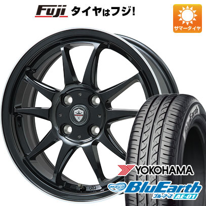 【新品 軽自動車】エブリイワゴン 夏タイヤ ホイール4本セット 165/50R15 ヨコハマ ブルーアース AE-01 ブランドル KF28B 15インチ(送料無料)