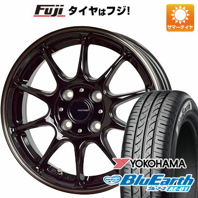 【新品 軽自動車】 夏タイヤ ホイール4本セット 155/65R13 ヨコハマ ブルーアース AE-01 ホットスタッフ ジースピード P-07 13インチ(送料無料)