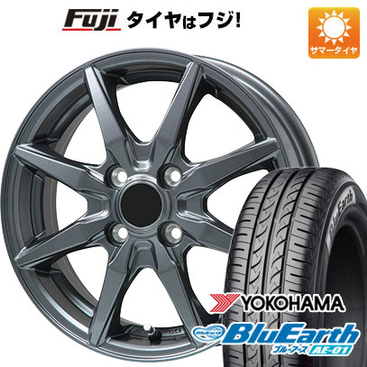 【新品 軽自動車】アトレーワゴン 夏タイヤ ホイール4本セット 165/65R13 ヨコハマ ブルーアース AE-01 ブランドル CJ28 13インチ(送料無料)