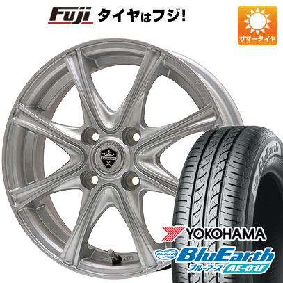 【新品国産4穴100車】 夏タイヤ ホイール4本セット 185/70R14 ヨコハマ ブルーアース AE-01F エルベ エステローザ MZV 14インチ(送料無料)