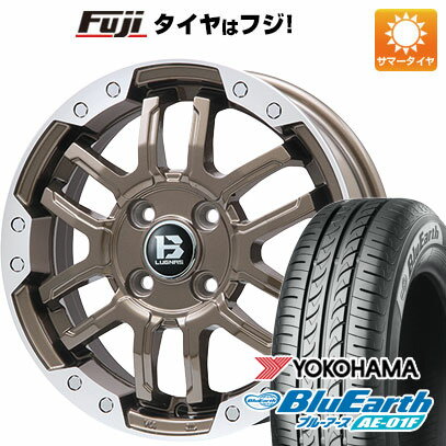 【新品国産5穴114.3車】 夏タイヤ ホイール4本セット 215/60R16 ヨコハマ ブルーアース AE-01F ビッグウエイ B-LUGNAS FRD(ブロンズ/リムポリッシュ) 16インチ(送料無料) サマータイヤ