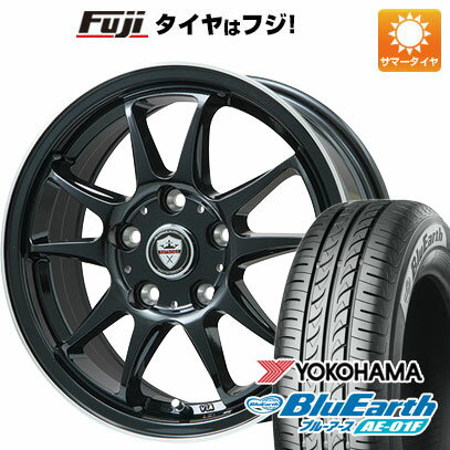 【新品国産5穴100車】 夏タイヤ ホイール4本セット 195/65R15 ヨコハマ ブルーアース AE-01F ブランドル KF28B 15インチ(送料無料)