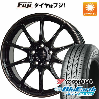 【新品国産5穴114.3車】 夏タイヤ ホイール4本セット 205/60R16 ヨコハマ ブルーアース AE-01F ホットスタッフ ジースピード P-07 16インチ(送料無料) サマータイヤ