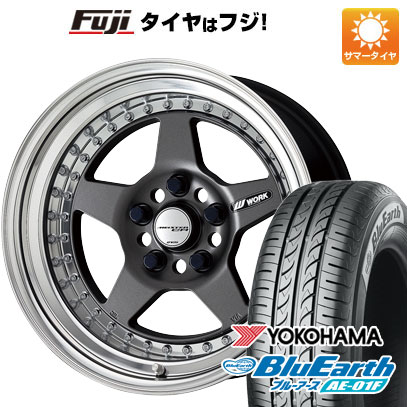 【新品国産5穴100車】 夏タイヤ ホイール4本セット 205/55R16 ヨコハマ ブルーアース AE-01F ワーク マイスター CR01 16インチ(送料無料)