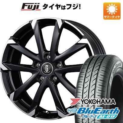 【新品国産5穴114.3車】 夏タイヤ ホイール4本セット 205/65R15 ヨコハマ ブルーアース AE-01F コーセイ MZ-GROW C52S 15インチ(送料無料)