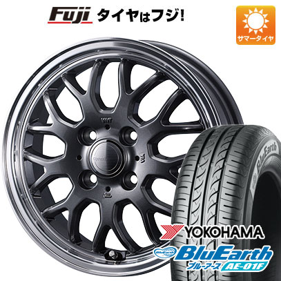 【新品国産4穴100車】 夏タイヤ ホイール4本セット 175/65R15 ヨコハマ ブルーアース AE-01F ウェッズ グラフト 9M 15インチ(送料無料)