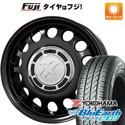 【新品国産車用5穴100】 夏タイヤ ホイール4本セット 195/65R15 ヨコハマ ブルーアース AE-01F コスミック クロスブラッド スティール トヨタ車専用 15インチ(送料無料)