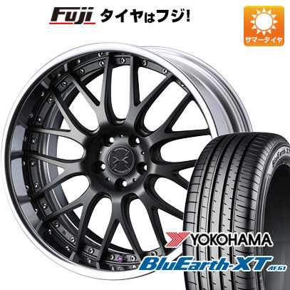 【新品国産5穴100車】 夏タイヤ ホイール4本セット 225/55R18 ヨコハマ ブルーアース XT AE61 ウェッズ マーベリック 709M 18インチ(送料無料)