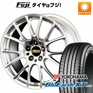 【新品国産5穴114.3車】 夏タイヤ ホイール4本セット 225/60R18 ヨコハマ ブルーアース XT AE61 BBS JAPAN RE-V 18インチ(送料無料)