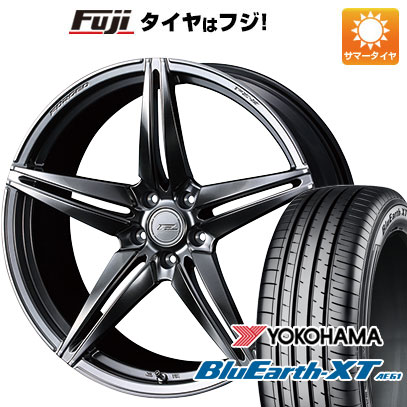 【新品国産車用5穴114.3】 夏タイヤ ホイール4本セット 225/50R18 ヨコハマ ブルーアース XT AE61 WEDS ウェッズ F-ZERO FZ-3 18インチ(送料無料)