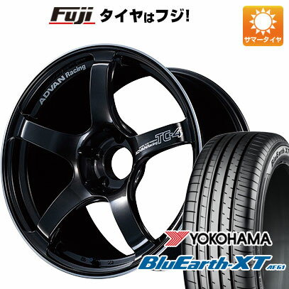 【新品国産5穴114.3車】 夏タイヤ ホイール4本セット 215/60R16 ヨコハマ ブルーアース XT AE61 ヨコハマ アドバンレーシング TC4 16インチ(送料無料)