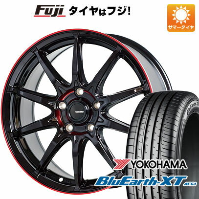 【新品国産5穴114.3車】 夏タイヤ ホイール4本セット 215/60R17 ヨコハマ ブルーアース XT AE61 ホットスタッフ ジースピード P-05R 17インチ(送料無料) サマータイヤ