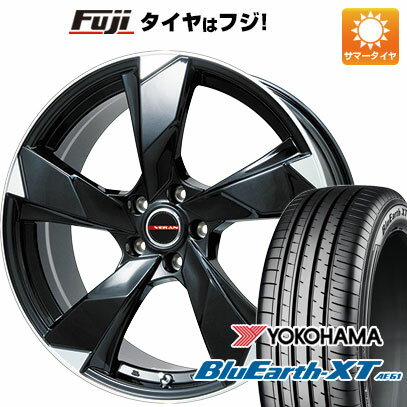 【新品国産車用5穴114.3】 夏タイヤ ホイール4本セット 205/65R16 ヨコハマ ブルーアース XT AE61 プレミックス ヴェランV(グロスブラック/リムポリッシュ) 16インチ(送料無料)