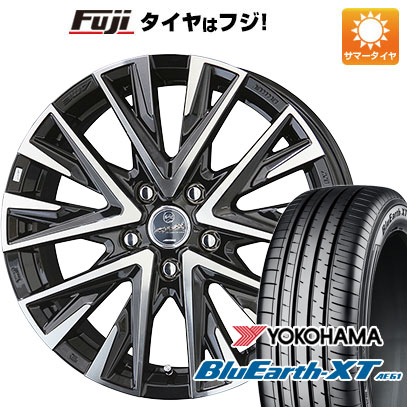 【新品国産5穴114.3車】 夏タイヤ ホイール4本セット 215/60R16 ヨコハマ ブルーアース XT AE61 共豊 スマック レジーナ 16インチ(送料無料) サマータイヤ
