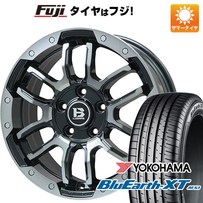 【新品国産5穴114.3車】 夏タイヤ ホイール4本セット 215/60R17 ヨコハマ ブルーアース XT AE61 ビッグウエイ B-LUGNAS FRD(ブラックポリッシュ/ブラッククリア) 17インチ(送料無料) サマータイヤ