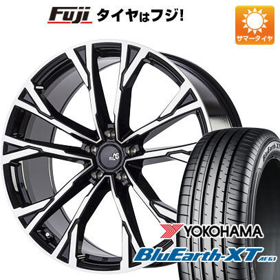 【新品国産5穴114.3車】 夏タイヤ ホイール4本セット 235/55R19 ヨコハマ ブルーアース XT AE61 アウトストラーダ エクシオン 19インチ(送料無料)