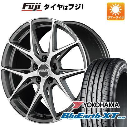 【新品国産5穴114.3車】 夏タイヤ ホイール4本セット 225/55R18 ヨコハマ ブルーアース XT AE61 レイズ ベルサス クラフトコレクション VV21S (M4) 18インチ(送料無料)