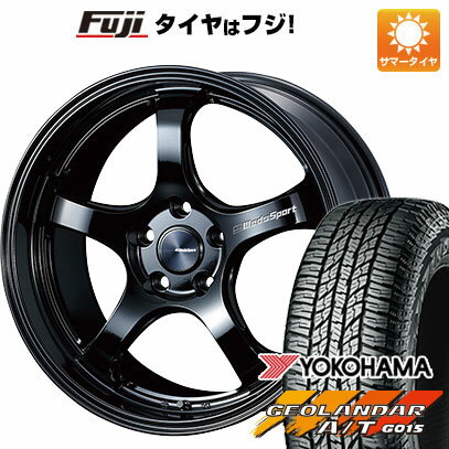 【新品国産5穴114.3車】 夏タイヤ ホイール4本セット 235/55R19 ヨコハマ ジオランダー A/T G015 RBL ウェッズ ウェッズスポーツ RN-05M 19インチ(送料無料)