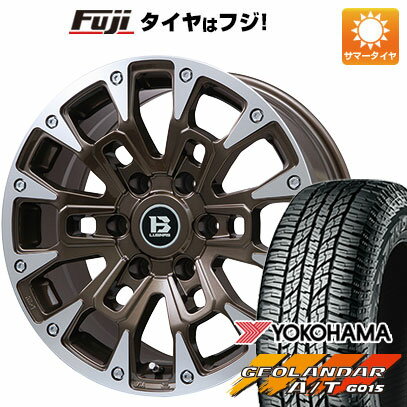 【新品】プラド/ハイラックス 夏タイヤ ホイール4本セット 265/65R17 ヨコハマ ジオランダー A/T G015 OWL/RBL ビッグウエイ B-LUGNAS BRD(マットブロンズ) 17インチ(送料無料)