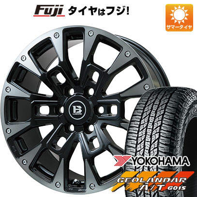 【新品】プラド 夏タイヤ ホイール4本セット 265/50R20 ヨコハマ ジオランダー A/T G015 RBL ビッグウエイ B-LUGNAS BRD(ブラックポリッシュ/ブラッククリア) 20インチ(送料無料)