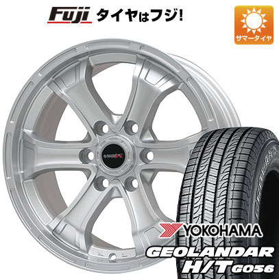 【新品国産6穴139.7車】 夏タイヤ ホイール4本セット 265/70R16 ヨコハマ ジオランダー H/T G056 ビッグウエイ B-MUD K(シルバー) 16インチ(送料無料)