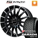 【新品】輸入車用 ベンツGLA（H247）/GLB（X247） 夏タイヤ ホイール4本セット 235/55R18 ヨコハマ PARADA Spec-X ユーロアクシス エアフルト(ブラックポリッシュ) 18インチ(送料無料)