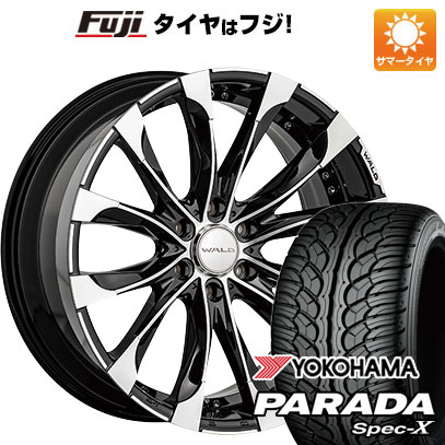 【新品】ランクル300 夏タイヤ ホイール4本セット 285/45R22 ヨコハマ PARADA Spec-X ヴァルド ジャレット J11-C 1/6 ブラックポリッシュ 22インチ(送料無料)