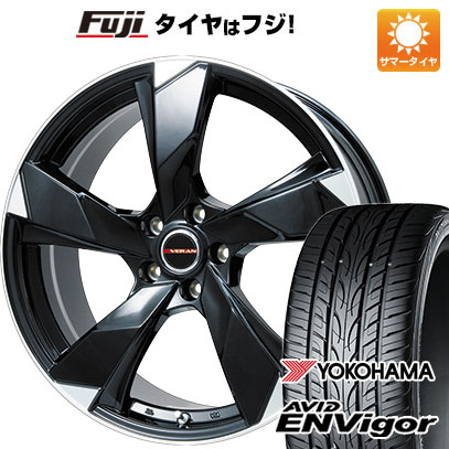 【新品国産5穴114.3車】 夏タイヤ ホイール4本セット 245/45R19 ヨコハマ エイビッド エンビガーS321 プレミックス ヴェランV(グロスブラック/リムポリッシュ) 19インチ(送料無料)