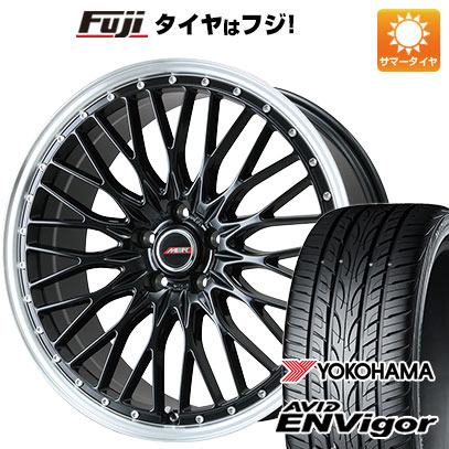 【新品国産車用5穴114.3】 夏タイヤ ホイール4本セット 235/40R19 ヨコハマ エイビッド エンビガーS321 プレミックス MER PROMESH グロスブラック/リムポリッシュ 19インチ(送料無料)