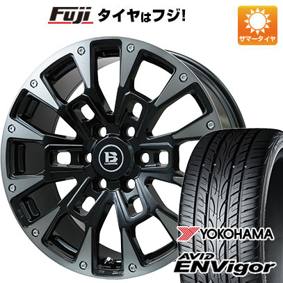 【新品国産車用5穴114.3】 夏タイヤ ホイール4本セット 225/45R18 ヨコハマ エイビッド エンビガーS321 ビッグウエイ B-LUGNAS BRD(ブラックポリッシュ/ブラッククリア) 18インチ(送料無料)