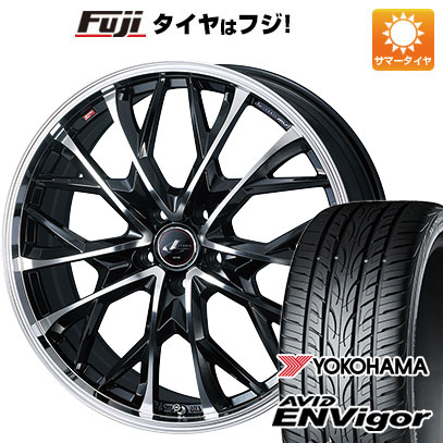 【新品国産5穴114.3車】 夏タイヤ ホイール4本セット 225/35R19 ヨコハマ エイビッド エンビガーS321 ウェッズ レオニス MV 19インチ(送料無料)