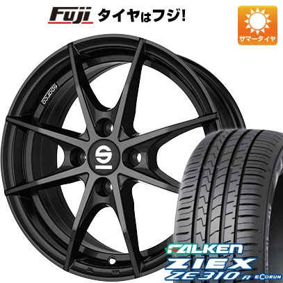 【新品国産4穴100車】 夏タイヤ ホイール4本セット 185/55R15 ファルケン ジークス ZE310R エコラン（限定） OZ SPARCO トロフェオ 15インチ(送料無料)