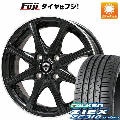 【新品国産4穴100車】 夏タイヤ ホイール4本セット 185/55R15 ファルケン ジークス ZE310R エコラン（限定） ブランドル ER16B 15インチ(送料無料) サマータイヤ