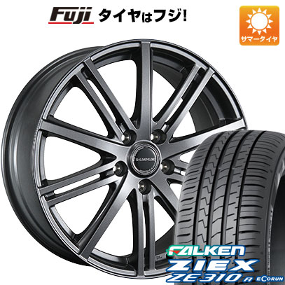 【新品国産5穴114.3車】 夏タイヤ ホイール4本セット 195/65R15 ファルケン ジークス ZE310R エコラン（限定） ブリヂストン バルミナ BR10 15インチ(送料無料) サマータイヤ