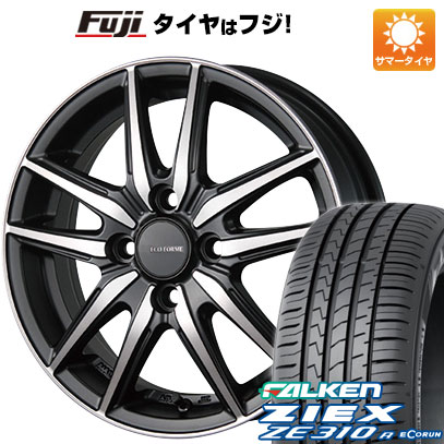 【新品国産4穴100車】 夏タイヤ ホイール4本セット 185/55R15 ファルケン ジークス ZE310R エコラン（限定） ブリヂストン エコフォルム CRS20 15インチ(送料無料) サマータイヤ