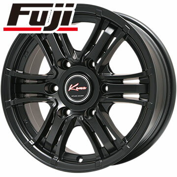 【送料無料 ハイエース200系】 DUNLOP ダンロップ ウィンターMAXX SV01 107/105L 195/80R15 15インチ スタッドレスタイヤ ホイール4本セット 5ZIGEN KOMA ブラックマン Limited 6J 6.00-15 フジコーポレーション