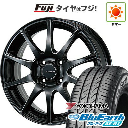 【新品国産4穴100車】 夏タイヤ ホイール4本セット 185/55R15 ヨコハマ ブルーアース AE-01 ブリヂストン エコフォルム CRS23 15インチ(送料無料) サマータイヤ