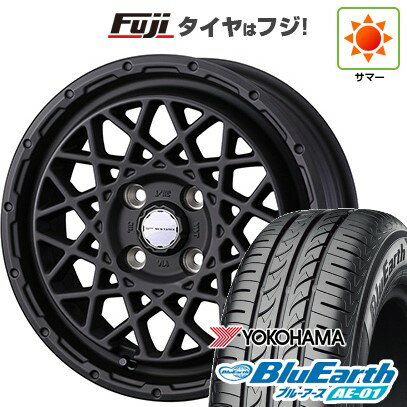 【新品 軽自動車】ハスラー デリカミニ(4WD) 夏タイヤ ホイール4本セット 165/60R15 ヨコハマ ブルーアース AE-01 WEDS ウェッズアドベンチャー マッドヴァンス 09 15インチ(送料無料) サマータイヤ