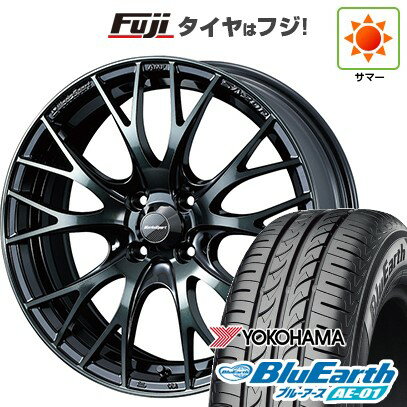 【新品 軽自動車】ハスラー デリカミニ(4WD) 夏タイヤ ホイール4本セット 165/60R15 ヨコハマ ブルーアース AE-01 WEDS ウェッズスポーツ SA-20R 15インチ(送料無料) サマータイヤ
