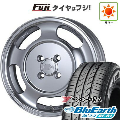 【新品国産4穴100車】 夏タイヤ ホイール4本セット 185/55R15 ヨコハマ ブルーアース AE-01 ENKEI エンケイ allシリーズ オールセブンティーン 15インチ(送料無料) サマータイヤ