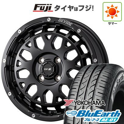 【新品 軽自動車】ハスラー デリカミニ(4WD) 夏タイヤ ホイール4本セット 165/60R15 ヨコハマ ブルーアース AE-01 SSR ディバイド G：M 15インチ(送料無料) サマータイヤ