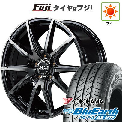 【新品国産車用5穴114.3】 夏タイヤ ホイール4本セット 205/55R16 ヨコハマ ブルーアース AE-01F MID WHEELS DR-02 16インチ(送料無料)