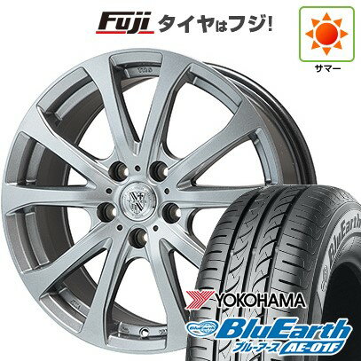 【新品国産5穴114.3車】 夏タイヤ ホイール4本セット 215/60R16 ヨコハマ ブルーアース AE-01F ビッグウエイ TRG-バーンII 16インチ(送料無料) サマータイヤ