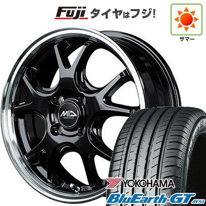 【新品 軽自動車】N-BOX タント スペーシア 夏タイヤ ホイール4本セット 165/55R15 ヨコハマ ブルーアース GT AE51 MID WHEELS エグゼ5 15インチ(送料無料) サマータイヤ
