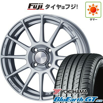 【新品国産4穴100車】 夏タイヤ ホイール4本セット 185/55R15 ヨコハマ ブルーアース GT AE51 ENKEI エンケイ PF03 15インチ(送料無料) サマータイヤ