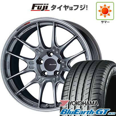 【新品国産車用5穴100】 夏タイヤ ホイール4本セット 215/40R18 ヨコハマ ブルーアース GT AE51 ENKEI エンケイ GTC02 18インチ(送料無料)