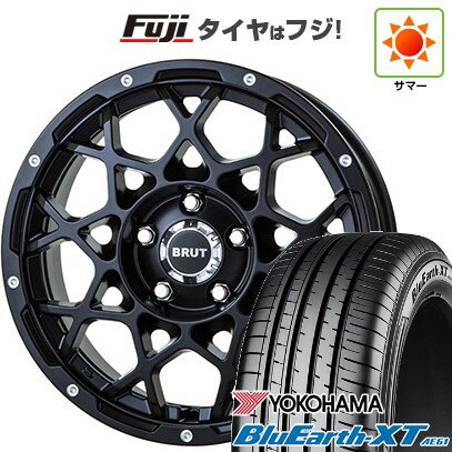 【新品国産車用5穴114.3】 夏タイヤ ホイール4本セット 215/70R16 ヨコハマ ブルーアース XT AE61 トライスター BRUT BR-55 16インチ(送料無料)