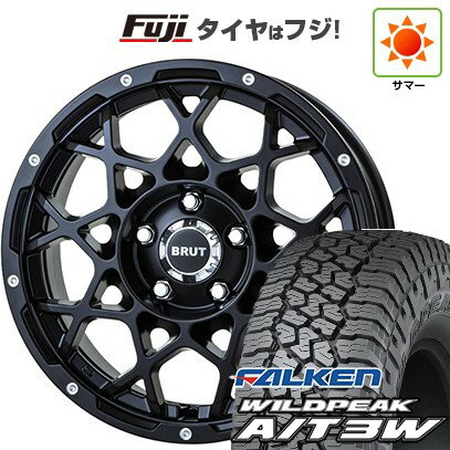【新品国産車用5穴114.3】 夏タイヤ ホイール4本セット 235/70R16 ファルケン ワイルドピーク A/T3W トライスター BRUT BR-55 16インチ(送料無料)