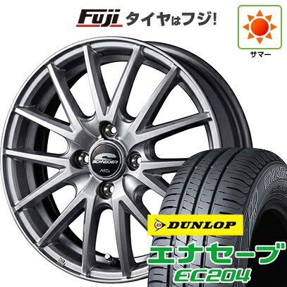 【新品 軽自動車】 夏タイヤ ホイール4本セット 165/70R13 ダンロップ エナセーブ EC204 MID WHEELS SQ27 13インチ(送料無料) サマータイヤ